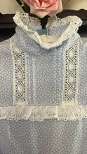 Load image into Gallery viewer, Periwinkle Blue Calico 1980’s vintage Laura Ashley dress
