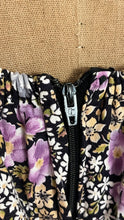 Load image into Gallery viewer, Absolutely Beautiful 1970’s Vintage Purple Floral Print Dress by Montgomery Ward