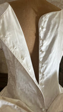 Load image into Gallery viewer, Fairytale 1980’s Vintage Old Stock White Floral Cotton Bridal Gown by Laura Ashley