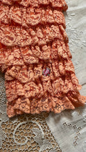 Load image into Gallery viewer, Darling 1970’s vintage orange ruffle long leg bloomer panties l