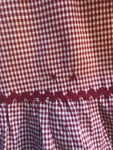 Load image into Gallery viewer, 1960’s Vintage Velveteen Gingham Black Label Gunne Sax Dress