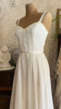 Load image into Gallery viewer, Bridal Collection 1970's vintage Dove White voile Gunne Sax maxi sundress