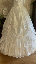Load image into Gallery viewer, Spectacular 1980’s Vintage White Lace and Chiffon Mesh Dream Dress