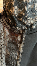 Load image into Gallery viewer, 1950’s Vintage Black Illusion Lace Longline Bra by Lilyette 36A