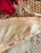 Load image into Gallery viewer, 1930’s 1940’s vintage pink satin bullet bra