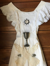 Load image into Gallery viewer, 1970’s vintage low back pinafore Gunne Sax maxi sundress