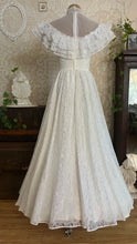 Load image into Gallery viewer, Darling 1970’s Vintage White Lace Dress by Candi Jones
