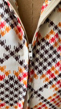 Load image into Gallery viewer, Handmade Vintage Houndstooth Plaid Print Maxi Dress