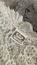 Load image into Gallery viewer, 1970's vintage ivory lace front tie Gunne Sax blouse