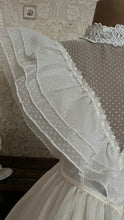 Load image into Gallery viewer, Stunning 1980’s vintage White Swiss Dot Chiffon Gunne Sax gown