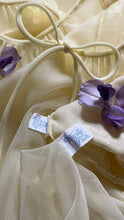 Load image into Gallery viewer, Authentic 1950’s sunshine yellow chiffon Vanity Fair peignoir nightgown and robe set