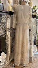 Load image into Gallery viewer, Old Stock 2000’s era Pearl Embroidered Net and Cotton Dress by Nataya