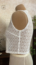 Load image into Gallery viewer, Handmade Vintage White Floral Lace Vest