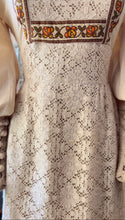Load image into Gallery viewer, Medieval Autumn 1960’s 1970’s Vintage Handmade Dress
