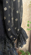 Load image into Gallery viewer, Outrageous 1970’s 1980’s Vintage Black and Gold Italian Dress