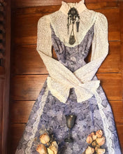 Load image into Gallery viewer, Rare 1960’s vintage Wisteria Purple Black Label Gunne Sax Maxi Dress