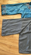 Load image into Gallery viewer, Deadstock Embroidered Blue Silk Chinese Robe
