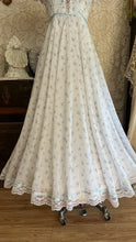 Load image into Gallery viewer, 1970’s vintage blue floral print Gunne sax maxi dress