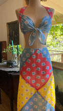 Load image into Gallery viewer, Incredible 1970’s Vintage Patchwork Stitched Cotton 3 Piece Set