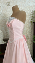 Load image into Gallery viewer, 1980’s Vintage Pink Lace and Taffeta Strapless Dream Dress