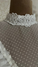 Load image into Gallery viewer, Stunning 1980’s vintage White Swiss Dot Chiffon Gunne Sax gown