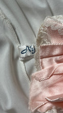 Load image into Gallery viewer, Sweet 1950’s vintage White Nylon and Lace Granny Panties