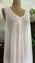 Load image into Gallery viewer, Beautiful 1970's vintage Pale Pink Chiffon Nightgown by Intime of California