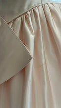 Load image into Gallery viewer, Absolute Fairytale 1980’s Vintage Pink Satin and Pearl Puff Shoulder Gown