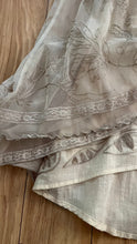 Load image into Gallery viewer, Old Stock 2000’s era Pearl Embroidered Net and Cotton Dress by Nataya