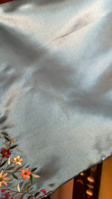 Load image into Gallery viewer, Deadstock Embroidered Blue Silk Chinese Robe