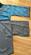Load image into Gallery viewer, Deadstock Embroidered Blue Silk Chinese Robe