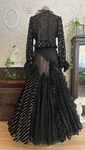 Load image into Gallery viewer, Outrageous 1970’s 1980’s Vintage Black and Gold Italian Dress
