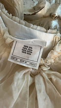 Load image into Gallery viewer, Fairytale 1980’s Vintage Dove White Silk Organza Bridal Gown by Laura Ashley