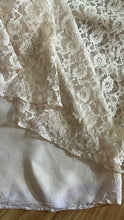 Load image into Gallery viewer, 1980’s Vintage Butter Cream Lace Off Shoulder Candi Jones Dress