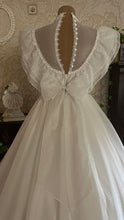 Load image into Gallery viewer, Stunning 1980’s vintage White Swiss Dot Chiffon Gunne Sax gown