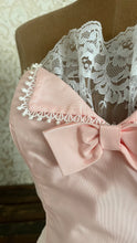 Load image into Gallery viewer, 1980’s Vintage Pink Lace and Taffeta Strapless Dream Dress