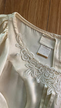 Load image into Gallery viewer, 1970’s vintage Butter Cream Satin Gunne Sax Button Back Blouse