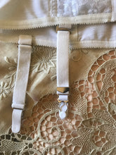 Load image into Gallery viewer, 1980's Vintage Rago Ivory Lace and Power Mesh Girdle with Garters