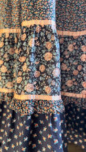 Load image into Gallery viewer, 1970’s Vintage Wild Rose Calico Drawstring Tent Dress by Young Edwardian
