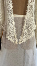 Load image into Gallery viewer, 1970's vintage ivory lace front tie Gunne Sax blouse
