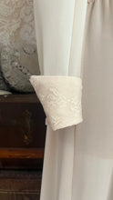 Load image into Gallery viewer, 1970's Vintage Ivory Chiffon and Lace Secretary Dress by R.E.O. Originals