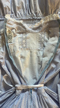 Load image into Gallery viewer, Periwinkle Blue Calico 1980’s vintage Laura Ashley dress