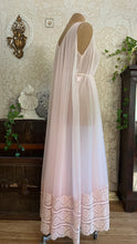Load image into Gallery viewer, Beautiful 1970's vintage Pale Pink Chiffon Nightgown by Intime of California