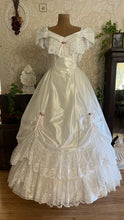 Load image into Gallery viewer, Spectacular 1980’s Vintage White Lace and Chiffon Mesh Dream Dress