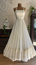 Load image into Gallery viewer, 4 Matching Unworn Deadstock 1970’s Vintage Ivory Voile Gunne Sax Sundresses