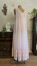 Load image into Gallery viewer, Beautiful 1970's vintage Pale Pink Chiffon Nightgown by Intime of California