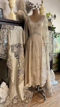 Load image into Gallery viewer, Old Stock 2000’s era Pearl Embroidered Net and Cotton Dress by Nataya