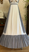 Load image into Gallery viewer, Rare 1970’s Vintage Gingham Calico Front Tie Gunne Sax Maxi Sundress