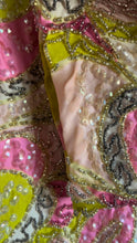 Load image into Gallery viewer, Unreal 1960’s Vintage Glass Beads Sequins and Silk Pucci Style Print Jacket from Hong Kong