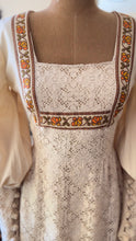 Load image into Gallery viewer, Medieval Autumn 1960’s 1970’s Vintage Handmade Dress